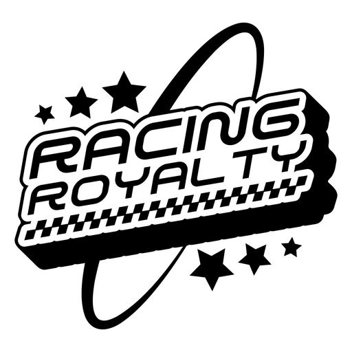 Dynamic racing royalty graphic design PNG Design