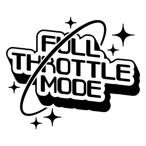 Design gráfico dinâmico de modo de aceleração total Desenho PNG