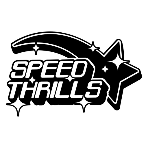 Dynamisches Logo-Design mit Geschwindigkeitsrausch PNG-Design