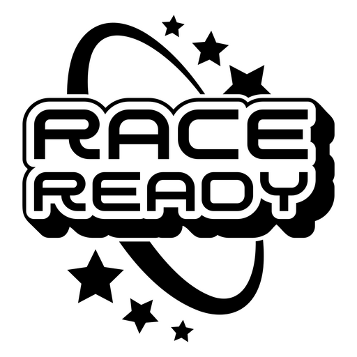 Energiegeladenes, rennbereites Grafikdesign PNG-Design