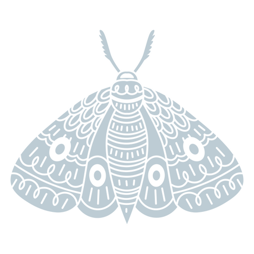 Ilustração decorativa intrincada de mariposa Desenho PNG