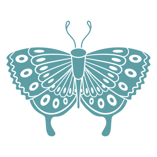 Blue butterfly detailed design PNG Design