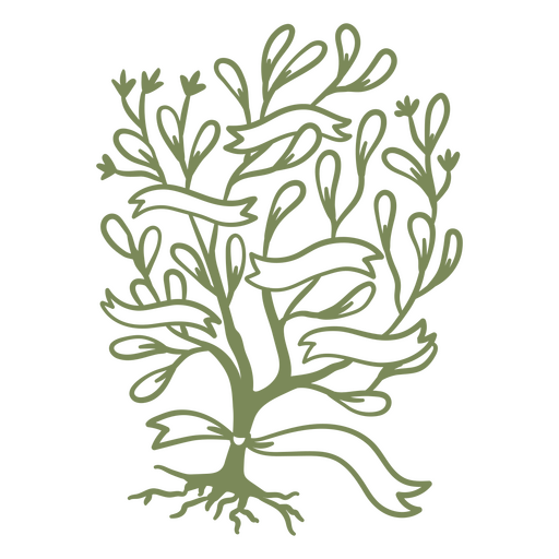 Design de camiseta com planta verde Desenho PNG