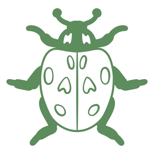 Diseño de insecto verde Diseño PNG