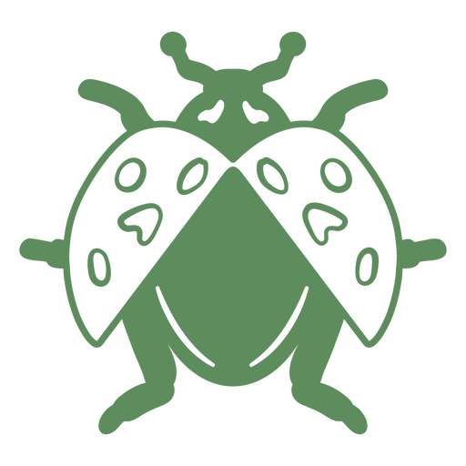 Green ladybug design PNG Design