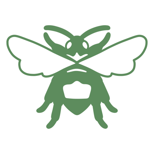 Green bee design PNG Design