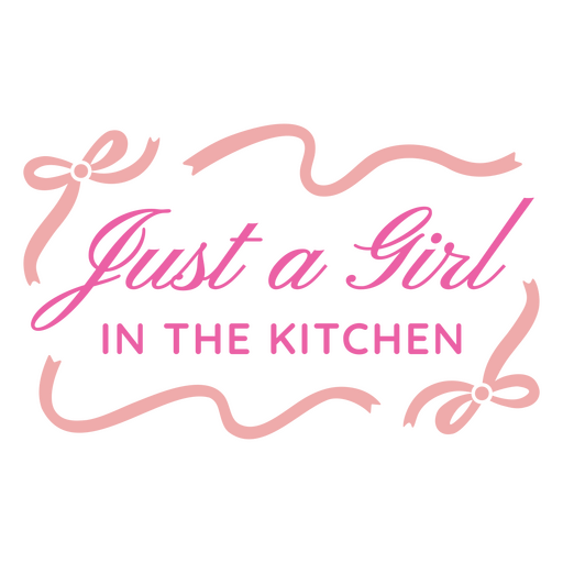 Just a girl in the kitchen design PNG Design