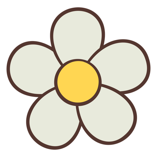 Cute daisy flower design PNG Design