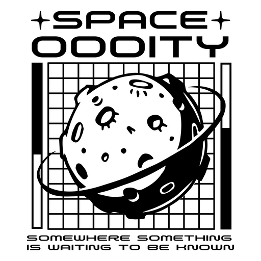 Design gráfico caprichoso com tema espacial e ilustração de planeta Desenho PNG