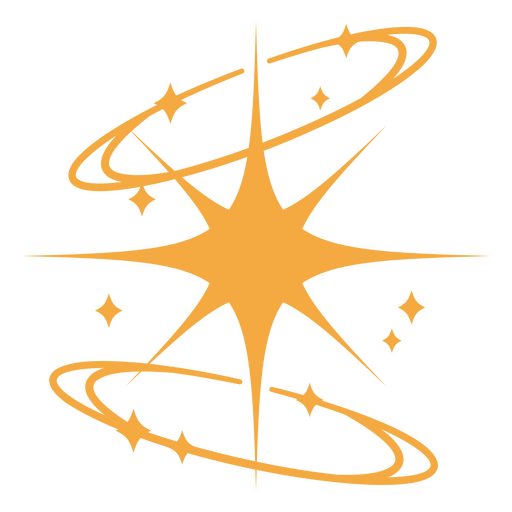 Design de estrela brilhante Desenho PNG