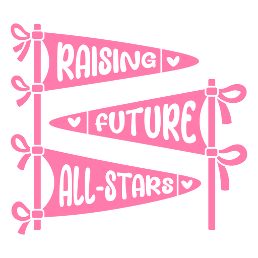 Raising future all-stars design PNG Design