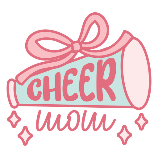 Diseño de megáfono alegre para mamá. Diseño PNG