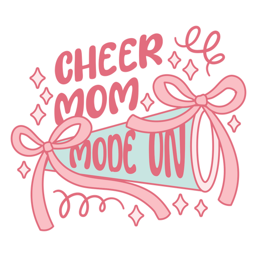 Cheer mom mode on design PNG Design