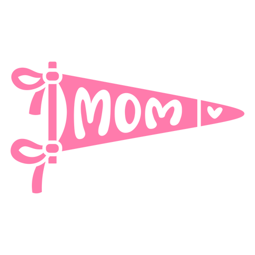 Pink mom cut out design PNG Design