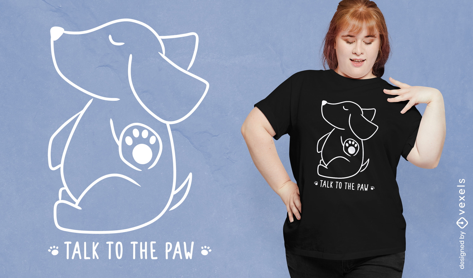 Talk to the paw t-shirt design