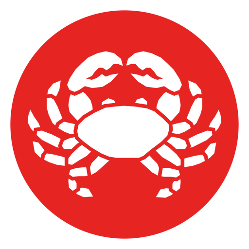 Cute red crab design PNG Design