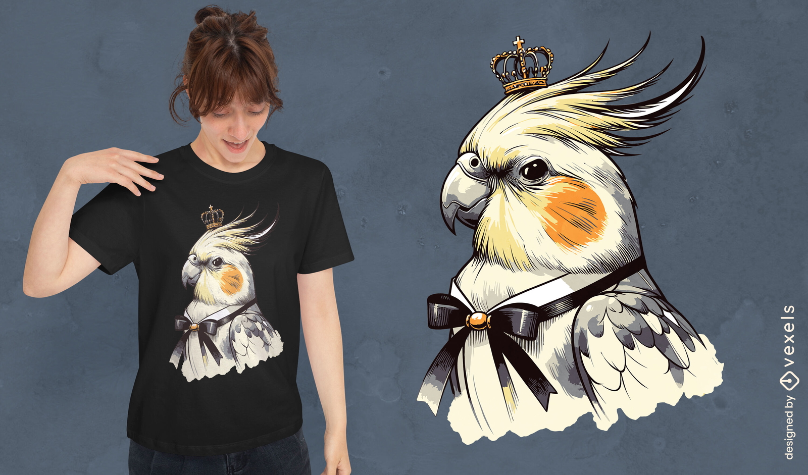 Royal cockatiel t-shirt design