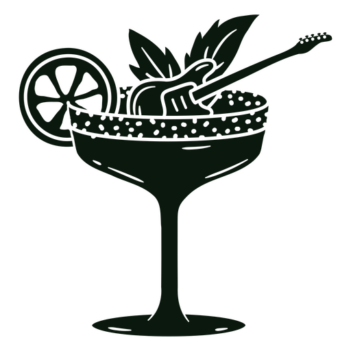 Margarita cocktail design PNG Design