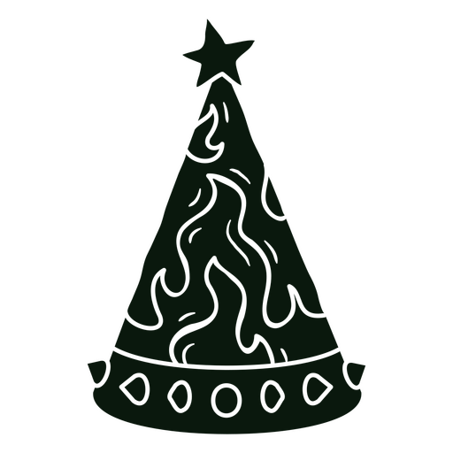 Design: Flammender Geburtstagshut PNG-Design