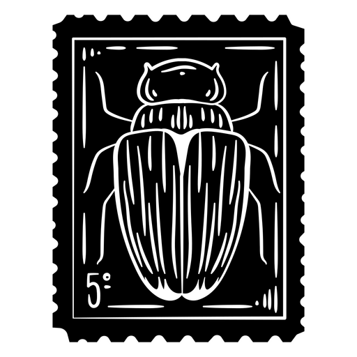 Ilustração de carimbo de inseto estilizado Desenho PNG