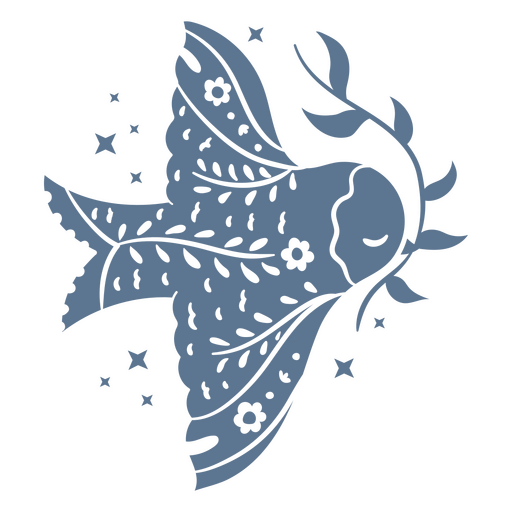 Diseño de pájaro azul pacífico Diseño PNG