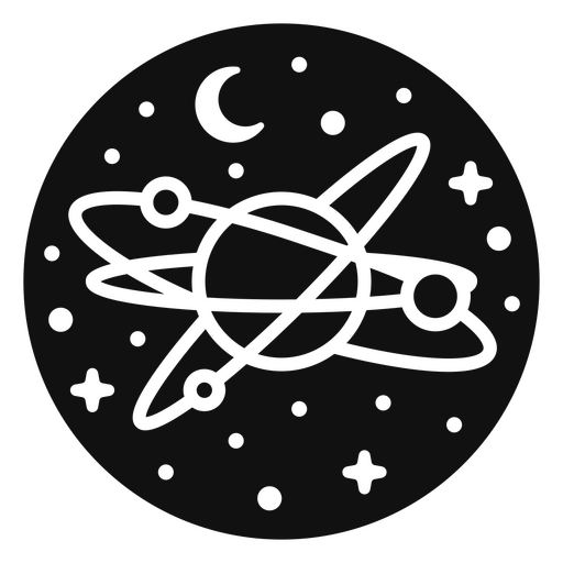 Scientific planetary design PNG Design