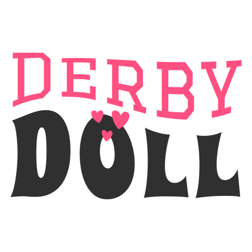 Derby doll design PNG Design