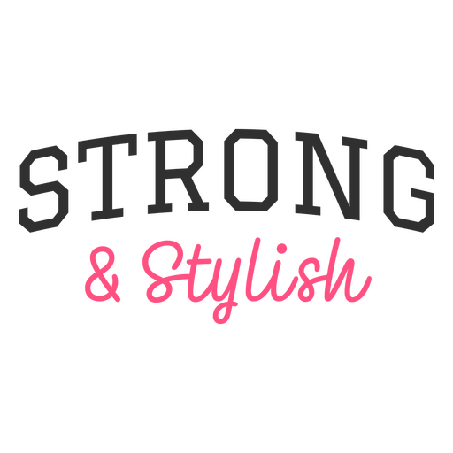 Pink and black strong and stylish design PNG Design