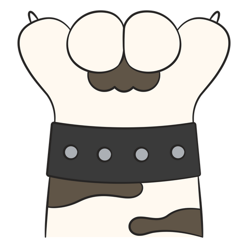 Cute cartoon paw design PNG Design