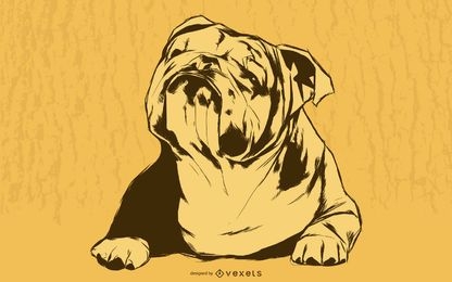 Ilustração de Bulldog