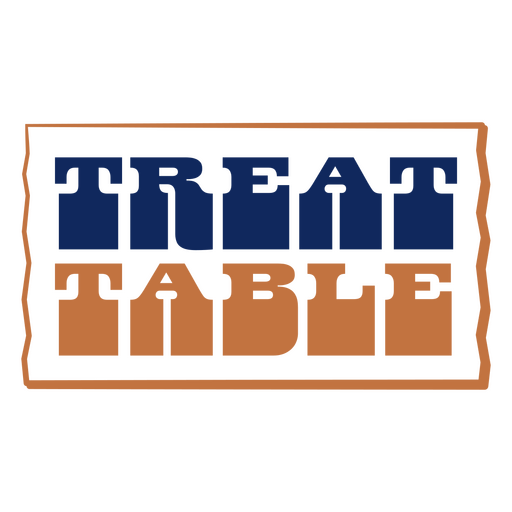 Treat table design PNG Design