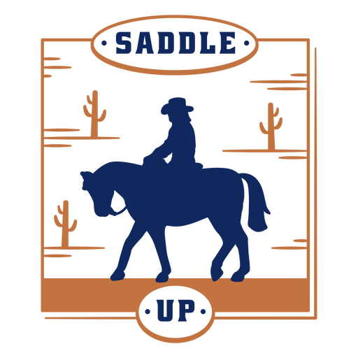 Saddle up design PNG Design