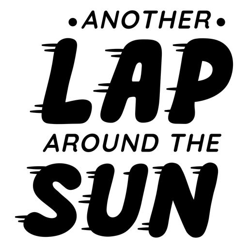 Verspieltes Geburtstagszitat-Design PNG-Design