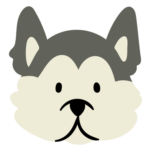 Husky dog face illustration PNG Design