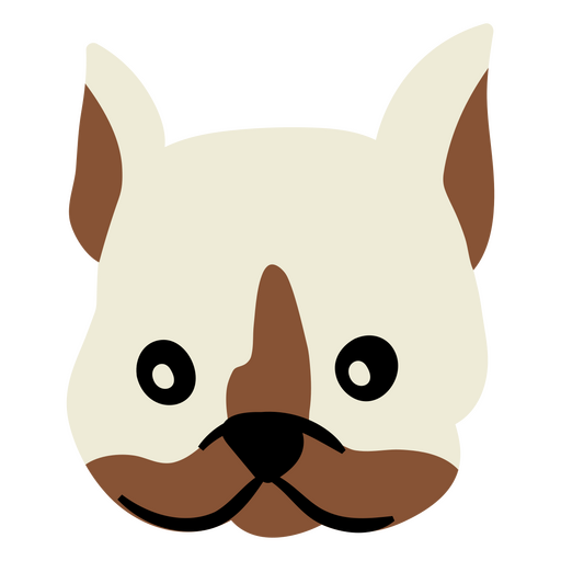 French bulldog face illustration PNG Design