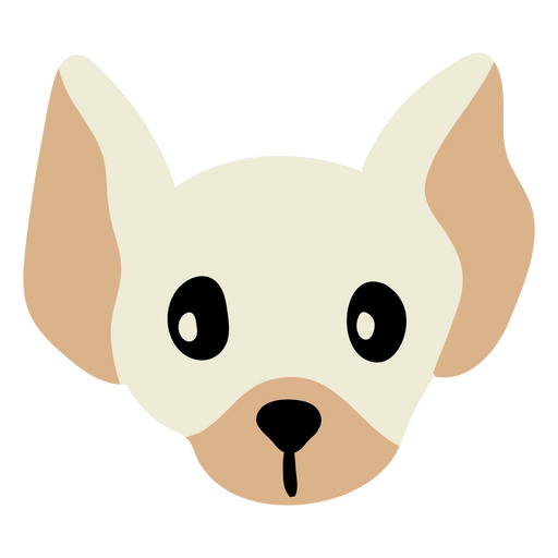 Cara de perro chihuahua Diseño PNG