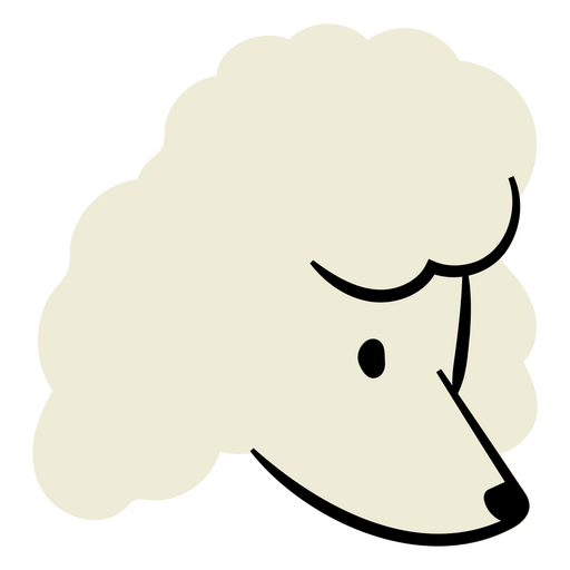 Cute poodle dog design PNG Design