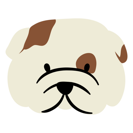 Cute bulldog design PNG Design