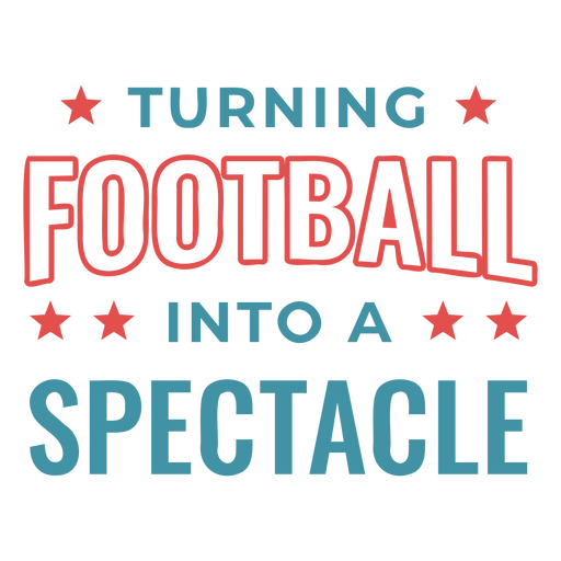 Turning football into a spectacle design PNG Design