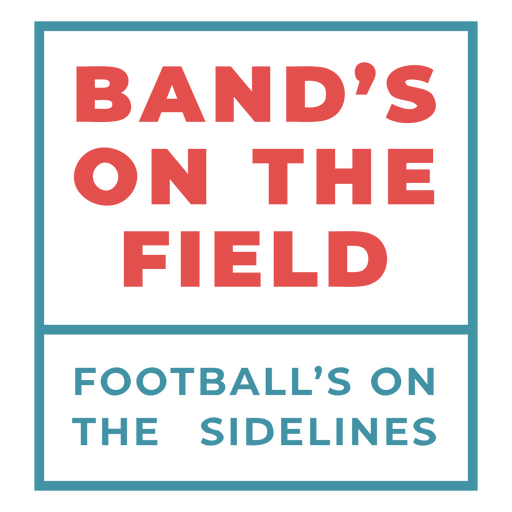 Design gráfico esportivo ousado para torcedores de bandas Desenho PNG