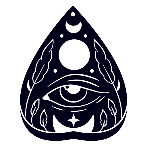 Olho místico e design celestial Desenho PNG