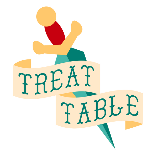 Treat table design PNG Design