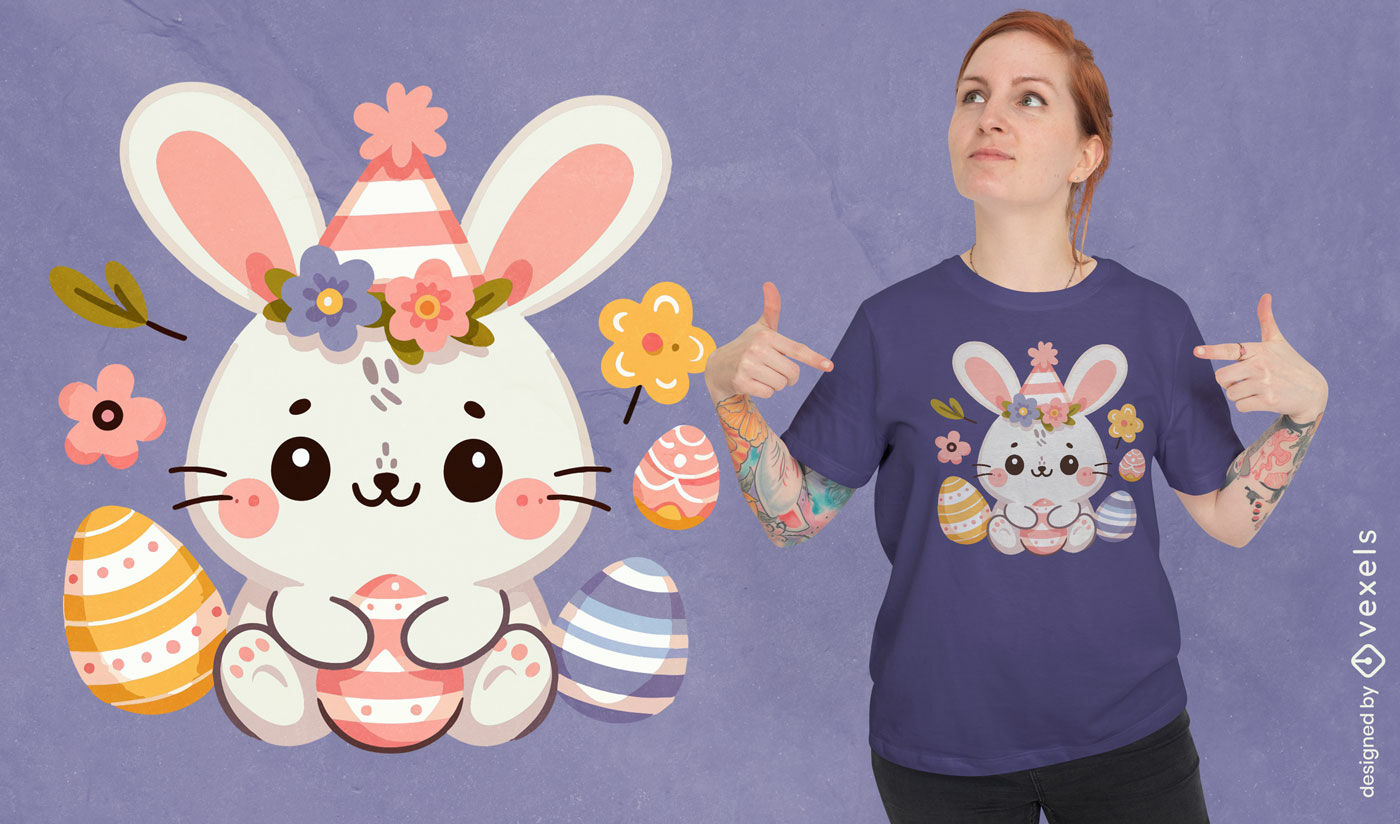 Easter bunny decorative t-shirt design