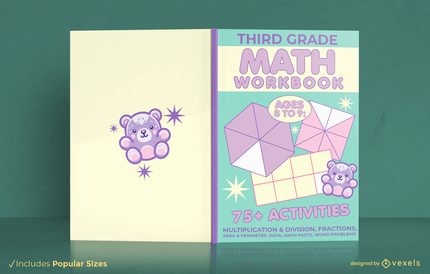 Math workbook activity book design