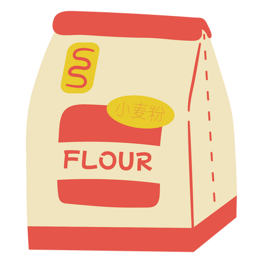 Flour bag design PNG Design