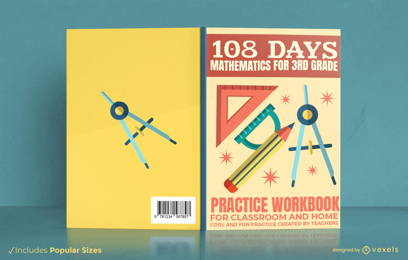 Mathematics practice workbook cover design