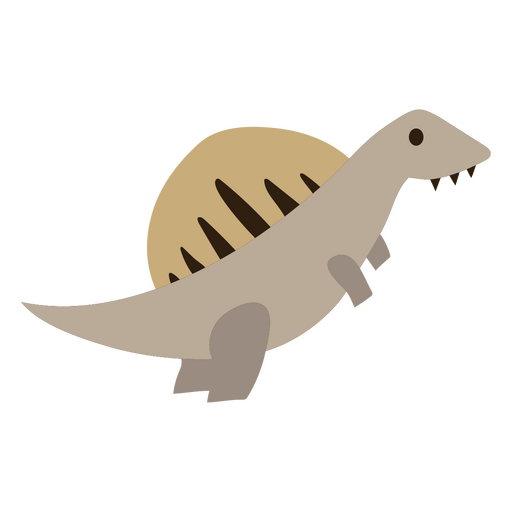 Dinosaur design with a sun on its back PNG Design