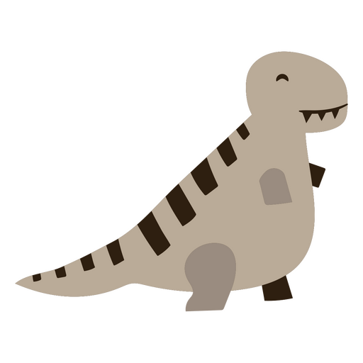 Design fofo de dinossauro sorridente Desenho PNG