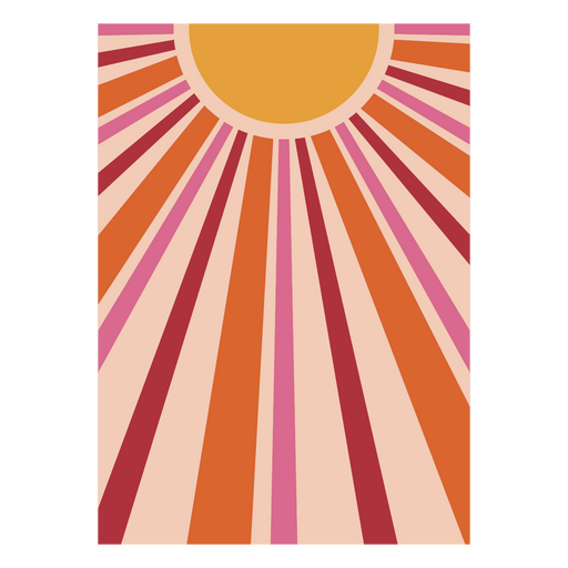 Sonnenschein-orangefarbenes Design PNG-Design