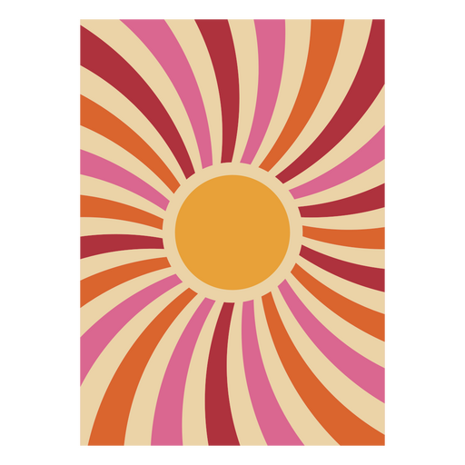 Sunburst design PNG Design